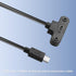 USB 2.0 Type C Panel Mount Adapter Cable, 90 Degree Angle USB C Male to Female Extension, 1ft/30cm