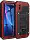 Beasyjoy Metal Case for iPhone XR, Heavy Duty with Screen Full Body Protective Waterproof Shockproof Rugged Defender