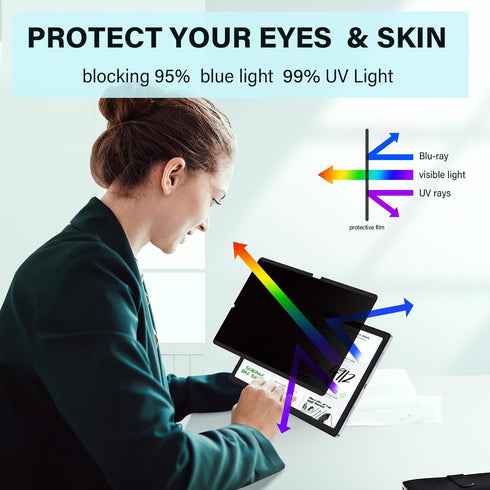 Magnetic Privacy Screen Protector for Samsung Galaxy Tab S6 Lite 10.4", Anti-Spy Removable Film