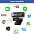 Samcorn Desktop,1080P 3D Webcam with Microphone for HD USB Webcam Live Streaming Laptop PC Computer Web Camera