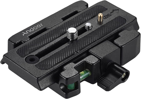 Andoer Quick Release Plate for Camera Tripod, Compatible with Manfrotto 501 500Ah 701HDV 503HDV Q5 Head