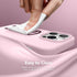 GONEZ iPhone 14 Pro Case Compatible with Magsafe, Includes 2X Screen Protector & 2X Camera Lens Protector, Hot Pink