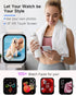 Smart Watch for Women with Alexa, 1.8" IP68 Fitness Tracker, Heart Rate/Sleep Tracker, Compatible with Android & iOS