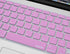 XSKN Korean Language Pink Silicone Keyboard Skin Cover for 2015 and Before Released MacBook Air 13"