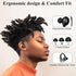 Bluetooth 5.2 Headset, Single Ear Earpiece with Mic, Noise Cancelling Headset for Business, Trucker, Driver