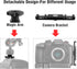 Dual Cold Shoe Mount Bracket, Chromlives Dual Hot Shoe Extension Bar, Cold Shoe Mount Plate Adapter for Microphone, LED