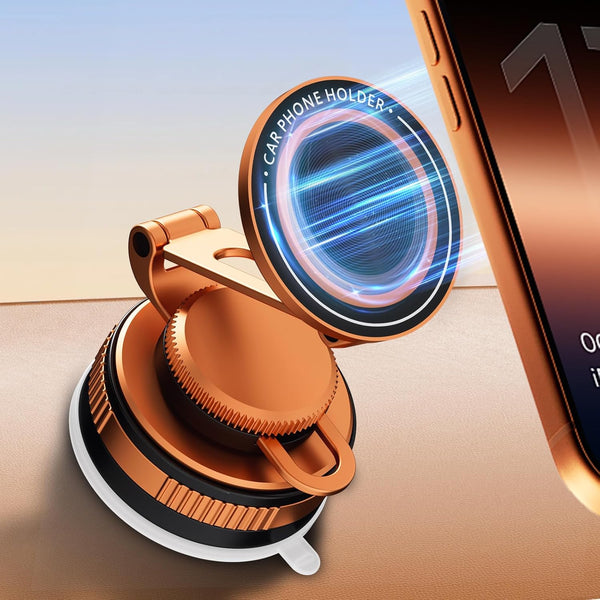 Obmnor Upgraded Vacuum Magnetic Phone Holder for Car, Nano Gel Suction Cup Phone