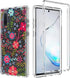 Case for Galaxy Note 10 5G, Clear Soft TPU 360 Full Body Shockproof Hybrid Bumper Phone Case for Girls (Floral Prints)
