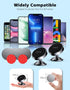 2 Pack Magnetic Phone Holder, Super Magnetic Car Phone Holder, 360 Degree Rotating Dashboard Holder for Smartphones