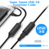 RSHTECH USB 3.0 Active Extension Cable 32 Feet with 5V 2A Power Adapter, Male to Female Cord with Signal Booster