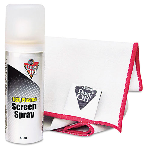 Falcon Laptop Computer Cleaning Kit, 8.5 oz. Spray/Microfiber Cloth