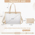 LOVEVOOK 15.6 Inch Laptop Bag for Women, Canvas Tote with Clutch Purse, Large Capacity Work Bag for Office