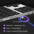 Foloda Bluetooth Number Pad for Laptop, Wireless Rechargeable 10 Key USB Numeric Keypad for Laptop PC Notebook