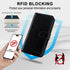 MONASAY Wallet Case for iPhone 11 Pro, Flip Folio Leather Cover with Credit Card Holder, Black