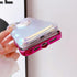 Qokey Cute 3D Love Heart Wave Frame Soft TPU Sparkle Bling Phone Case for iPhone 12 Pro 6.1" (Not fits iPhone 12)