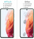 HPTech (2 Pack) Designed for Samsung Galaxy S21 FE 5G Tempered Glass Screen Protector, Support Fingerprint Reader, Anti Scratch, Bubble Free