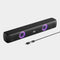 LEOTEC Computer Speakers with FM Radio,Stereo Sound,Portable Mini Sound Bar,Type-C Charging,AUX in,TF,USB for