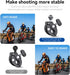 Motorcycle Bike Mount Handlebar Clamp Holder for GoPro Insta360 Accessories, 360 Clip Mounting for Go Pro Max 13 12 11