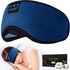 TOPOINT Sleep Headphones, Bluetooth Sleep Mask with Headphones, Aid Sleep Light Blackout Eye Mask for Side Sleepers