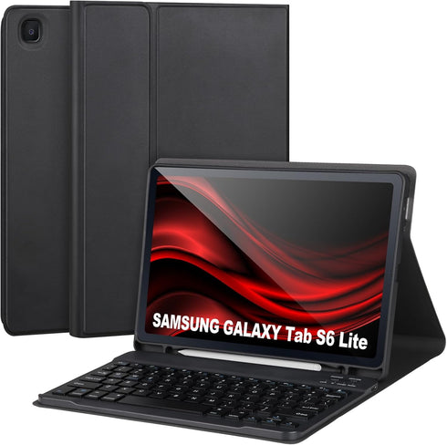Keyboard Case for Samsung Galaxy S6 Lite 10.4" 2022/2020 with Detachable Wireless Bluetooth Keyboard
