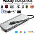 Memory Stick Pro Duo Card Reader, 7 in 1 USB C Adapter for SD/TF/CF/XD/MS, Multi Card Reader for Camera & Laptop