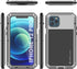 Punkcase Heavy Duty Metal Case for iPhone 12 Pro, Military Grade Armor Cover, Shock Proof Aluminum & TPU Design (Silver)