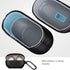 LOPIE Carbon Fiber Texture Case for Sony WF-1000XM5 with Cleaner Kit, Vegan Leather Cover for Charging Case - Black