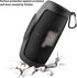 Silicone Case Cover for JBL Charge 5 Portable Bluetooth Speaker, Waterproof Rubber Pouch with Strap (Black)