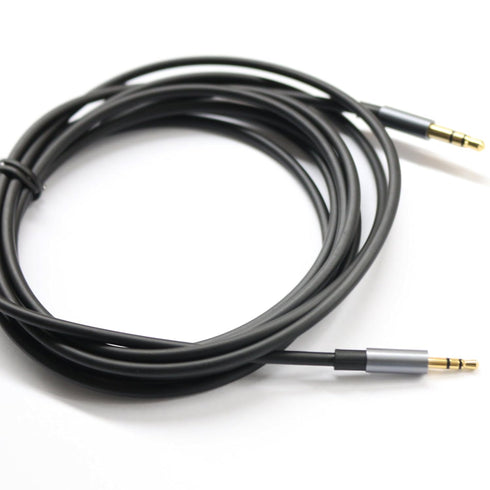 Black 3ft Gold Plated Design 3.5mm Male to 2.5mm Male Car Auxiliary Audio Cable for Apple, Android, Tablet