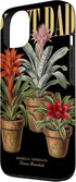 Vintage Plant Art Lovers DonaOnca 13 Vintage Bromeliad Plant Dad Nature Flora Gardener Case for iPhone