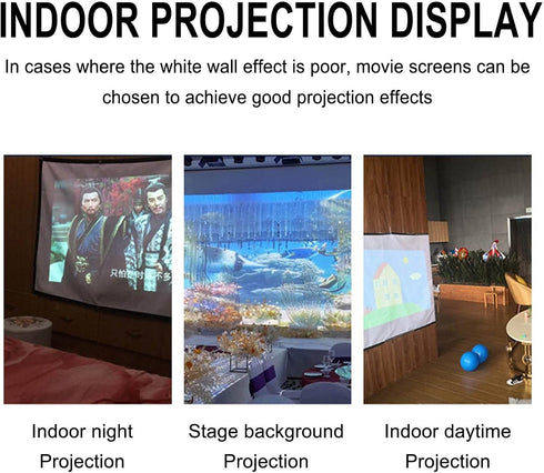 Lovskoo 150 Inch 16:9 Outdoor Projector Screen Washable Movie Screen for Outdoor Use Folding Screen Portable Projector