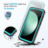 Lanhiem IP68 Waterproof Case for Samsung Galaxy S23 FE, Dustproof, Built-in Screen Protector, Heavy Duty, Blue/Clear