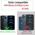 iPhone 12 Pro/iPhone 12 Wallet Case, Women Flip Folio Cover with Butterfly Embossed PU Leather, Purple