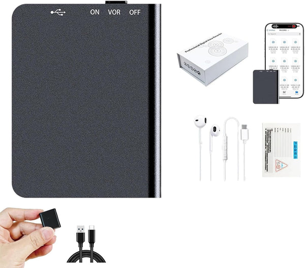 SSKFHGI Recordix - Recordix Magnetic Voice Recorder, Mini Magnetic Voice Recorder with Playback,