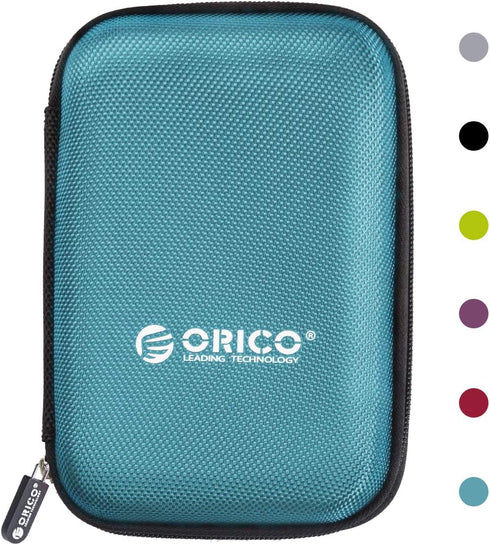ORICO Hard Drive Case, 2.5 inch External Storage Bag, Waterproof Shockproof for Organizing HDD and Electronic