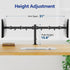 Simple Trending 2 27 Inches, Dual Monitor Stand, Monitor Arm, Heavy Duty Adjustable Monitor Desk Mount for Screens up