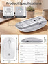 RAPIQUE R306 2.4G, Symmetrical Pro Wireless Mouse, Dual Bluetooth & Type-C Rechargeable, Silent Click, Slim Design