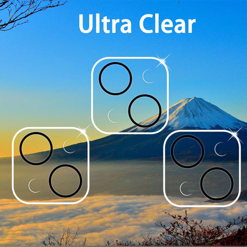 Dengduoduo 3 Pack 14 6.1" 14 6.7", 9H Tempered Glass Camera Lens Protector for iPhone & iPhone Plus Ultra HD, Hardness