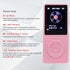 MP3 Player 32GB with Speaker Earphones, Portable Music Player for Kids, FM Radio, Voice Recorder, E-Book, Pink