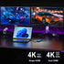 KOZYC 4K@60Hz, 8-in-1 2 3.0, 2xUSB-A 3.0, 100W USB C Docking Station Dual HDMI USB C Hub HDMI, USBC SD/TF, PD, Laptop