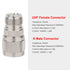 XRDS -RF N Male to UHF Female Adapter, N Connector to PL-259 SO-239 Coax RF Coaxial Cable Connectors