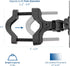 VIVO Steel Universal Bracket Pole Mount with Removable 75mm and 100mm VESA Plate, Fits up to 30 inch Screens, Black, MOUNT-POLE01