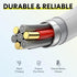 Overtime MFI Certified iPhone Lightning Cable, Portable Smart Charging USB A to Lightning Cord, 6ft (Pack of 2)