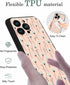 Shijh Tec 15, Silicone Phone Case for iPhone White Plants Wildflowers Salmon Beige Scratchproof Phone Case Silicone