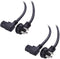 Cable Matters 2-Pack 16 AWG Low Profile Right Angle Power Cord, 6 Feet