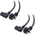 Cable Matters 2-Pack 16 AWG Low Profile Right Angle Power Cord, 6 Feet