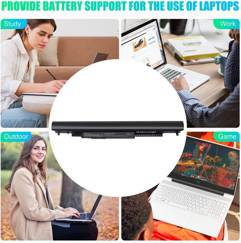 Laptop/Notebook Battery Replacement for HP 776622-001, 728460-001, TPN-Q130, Black - High Performance