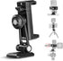 NEEWER Metal Phone Tripod Mount Adapter with Arca QR Base, Cold Shoe, 360° Swivel, Compatible with iPhone 15 Pro