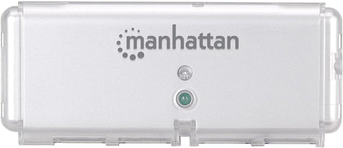 Manhattan 4-Port Hi-Speed USB Pocket Hub in Silver (160599)