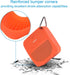TXEsign Silicone Case for Bose SoundLink Micro Bluetooth Speaker, Soft Travel Carrying Case with Metal Hook (Orange)